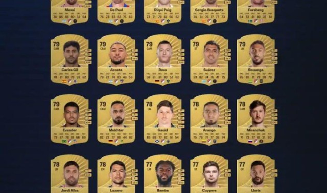 美职联球员FC26能力值排行：梅西86排第1